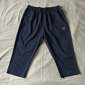 3/4 Length Blue Joggers
